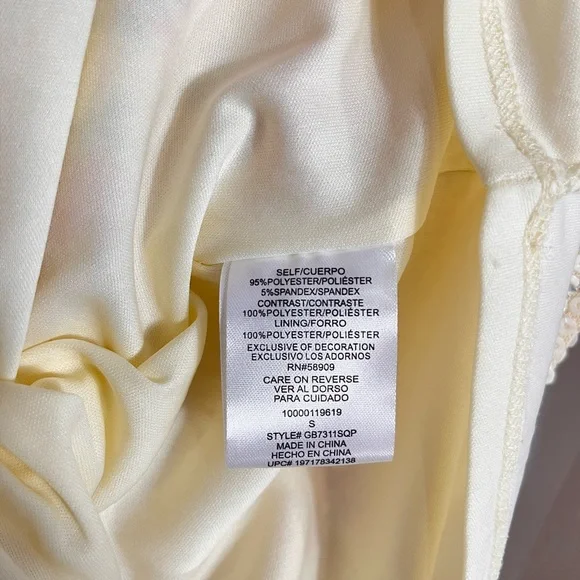 NWT GB Floral Long Sleeve Sequin Mini Dress Scoopneck Size Small - Picture 5 of 5